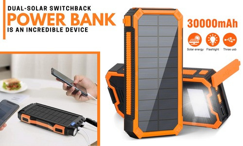 Dual-Solar Switchback Power Bank is an Incredible Device